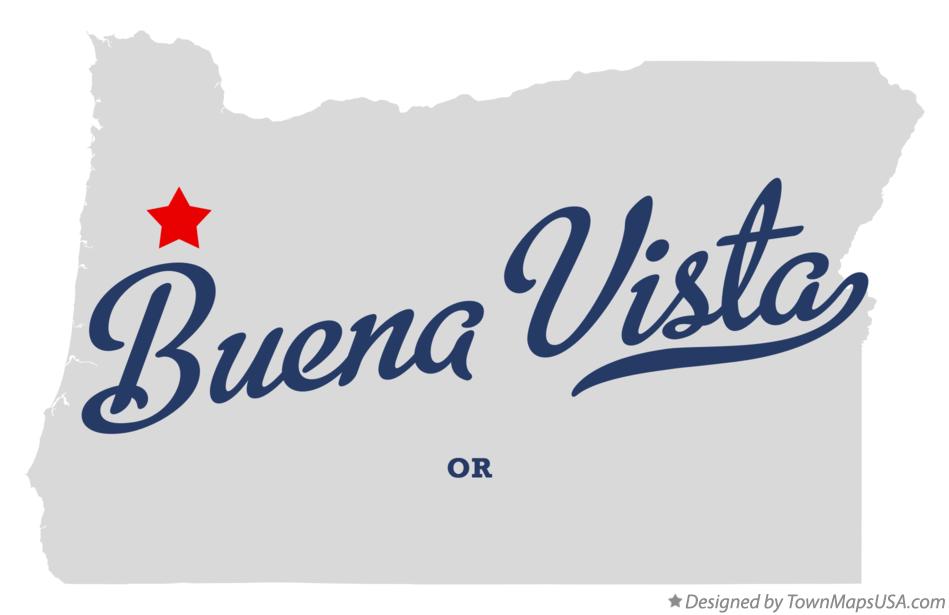 Map of Buena Vista Oregon OR