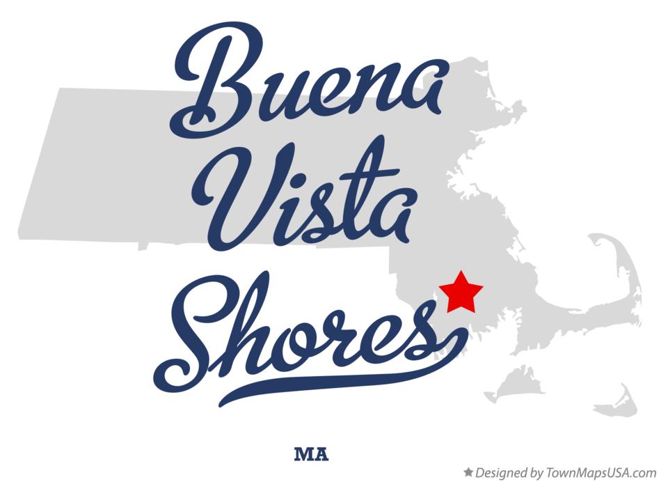 Map of Buena Vista Shores Massachusetts MA