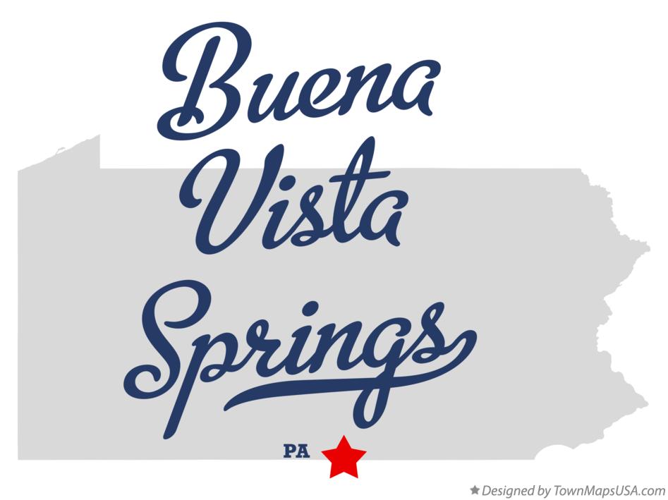 Map of Buena Vista Springs Pennsylvania PA