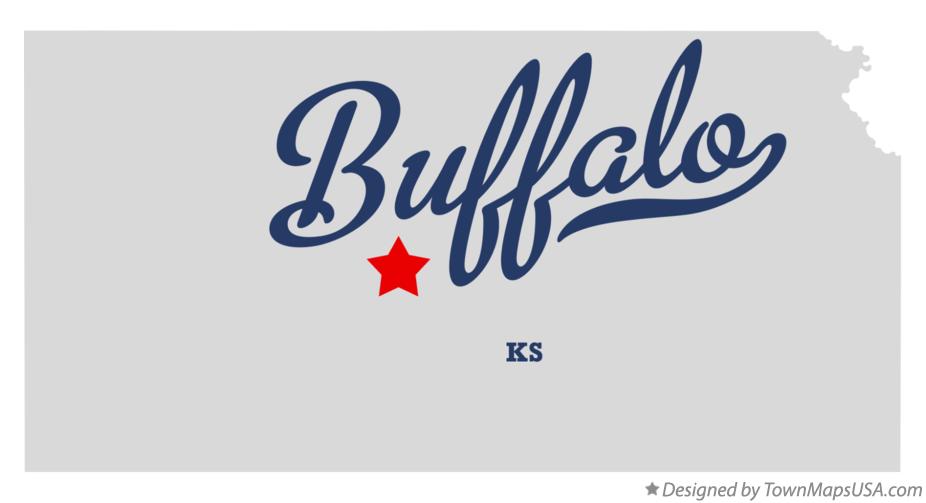 Map of Buffalo Kansas KS