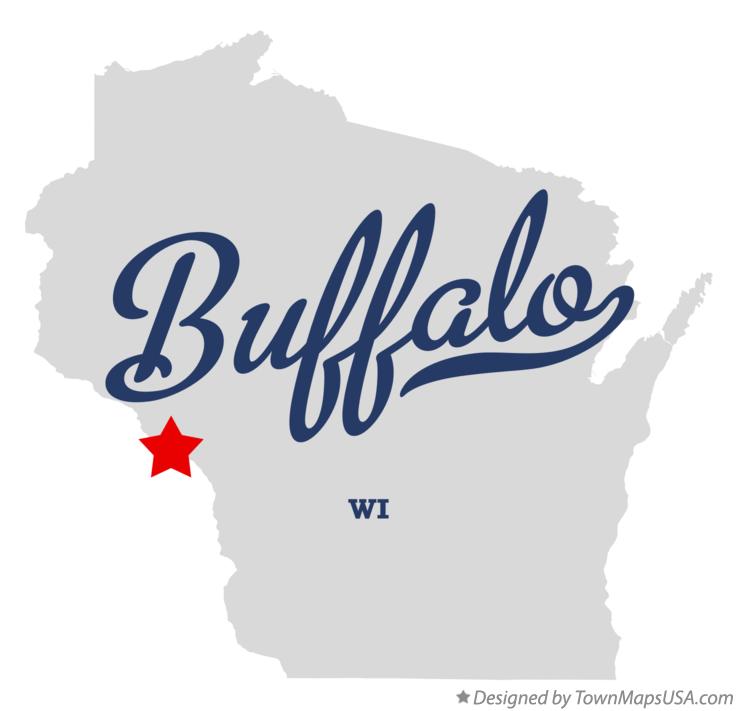 Map of Buffalo Wisconsin WI