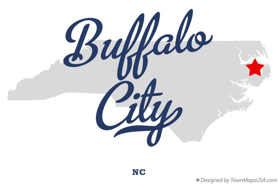 Map of Buffalo City North Carolina NC
