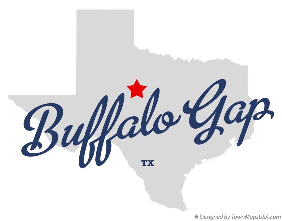 Map of Buffalo Gap Texas TX