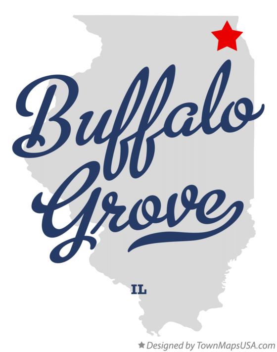 Map of Buffalo Grove Illinois IL