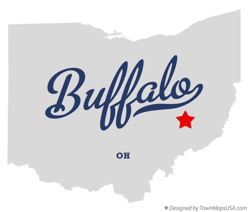 Map of Buffalo Ohio OH