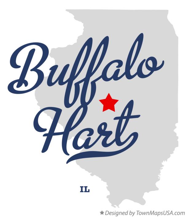 Map of Buffalo Hart Illinois IL