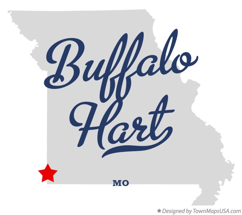 Map of Buffalo Hart Missouri MO