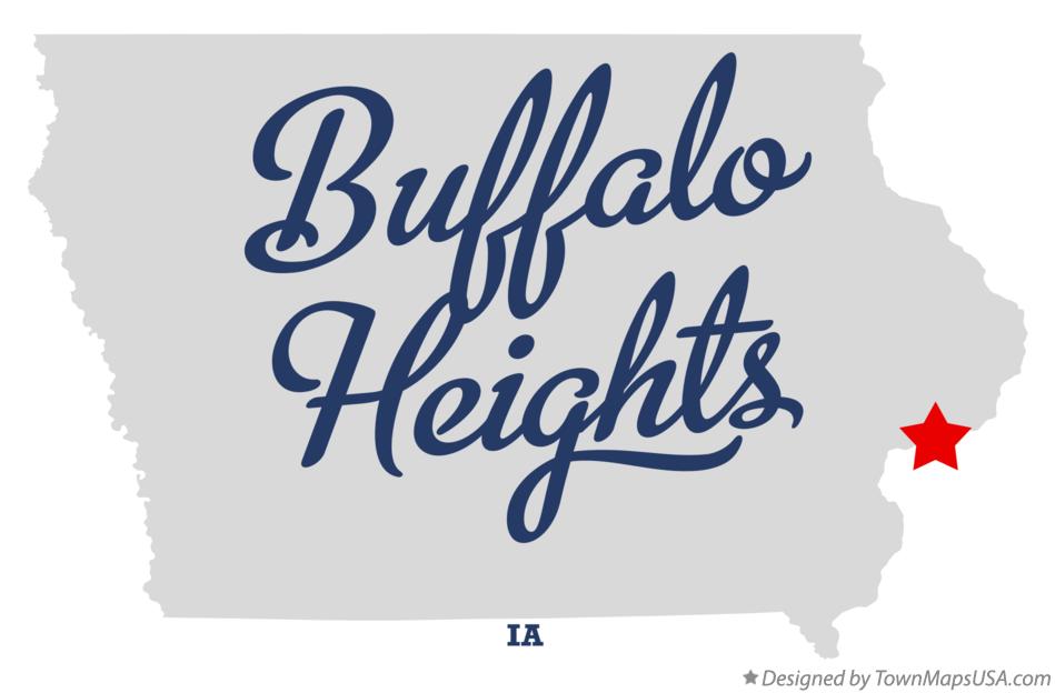 Map of Buffalo Heights Iowa IA