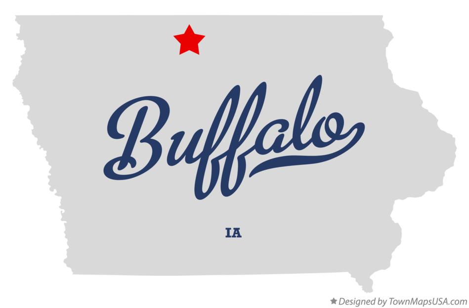 Map of Buffalo Iowa IA