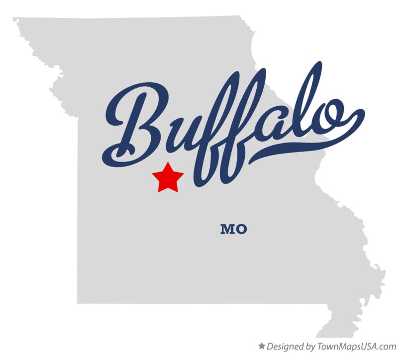 Map of Buffalo Missouri MO