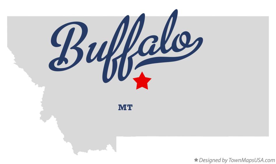 Map of Buffalo Montana MT