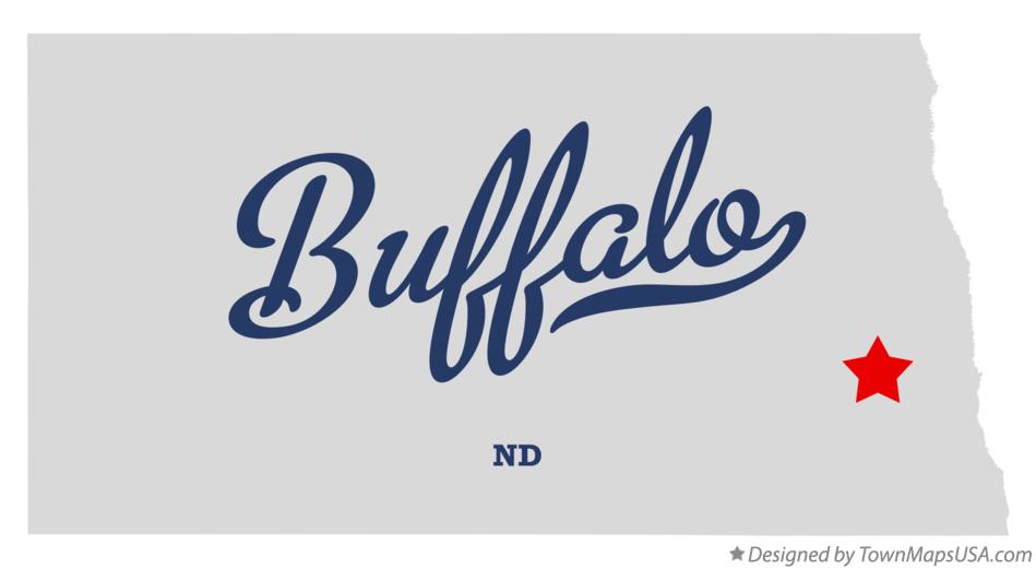 Map of Buffalo North Dakota ND