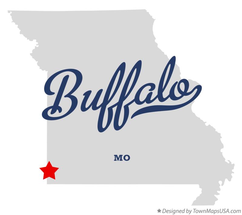 Map of Buffalo Missouri MO