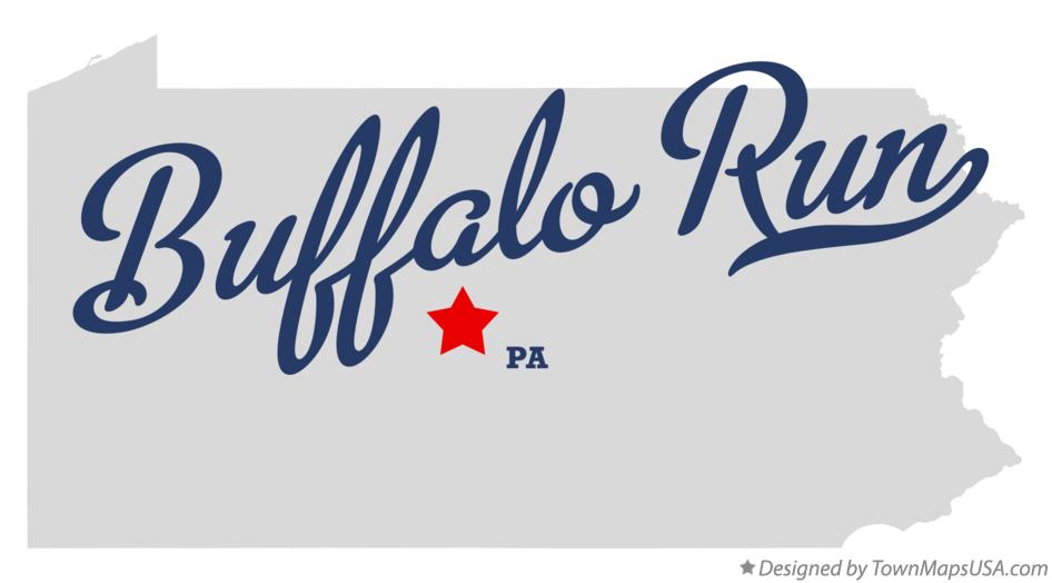 Map of Buffalo Run Pennsylvania PA