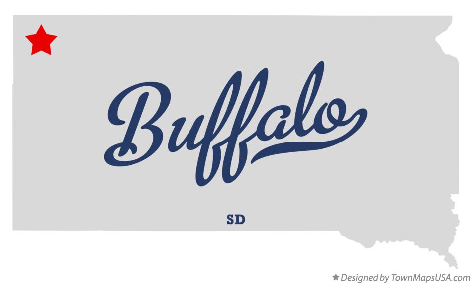 Map of Buffalo South Dakota SD