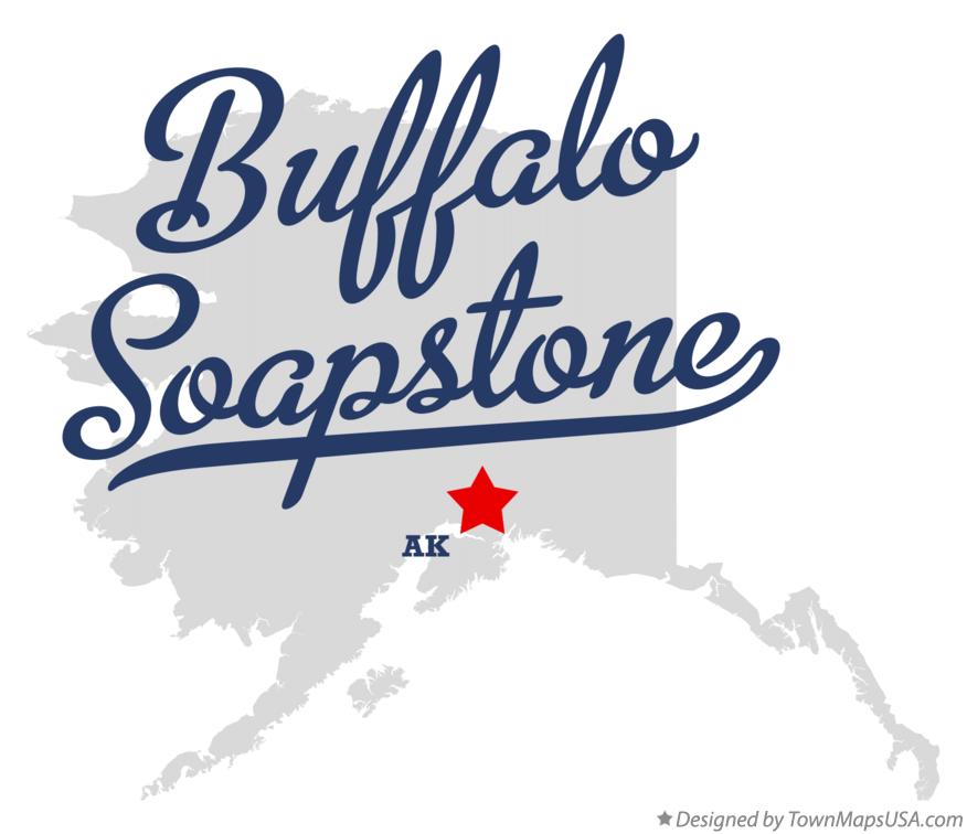 Map of Buffalo Soapstone Alaska AK