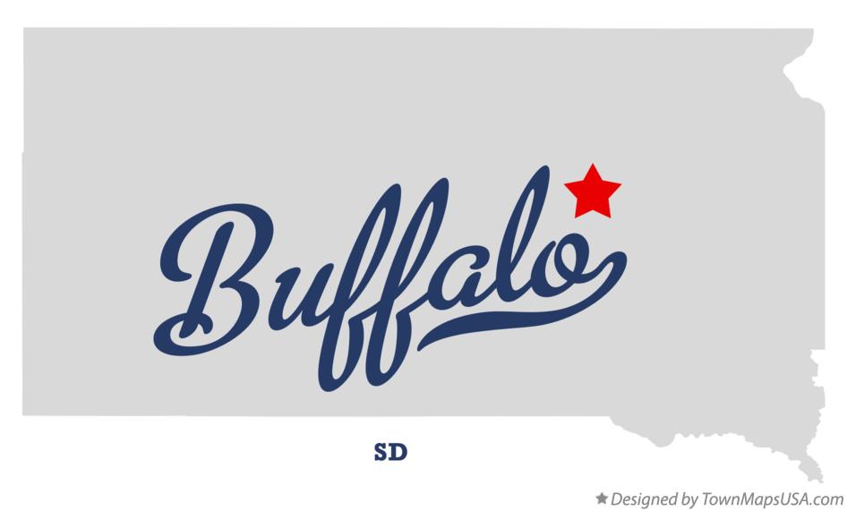 Map of Buffalo South Dakota SD