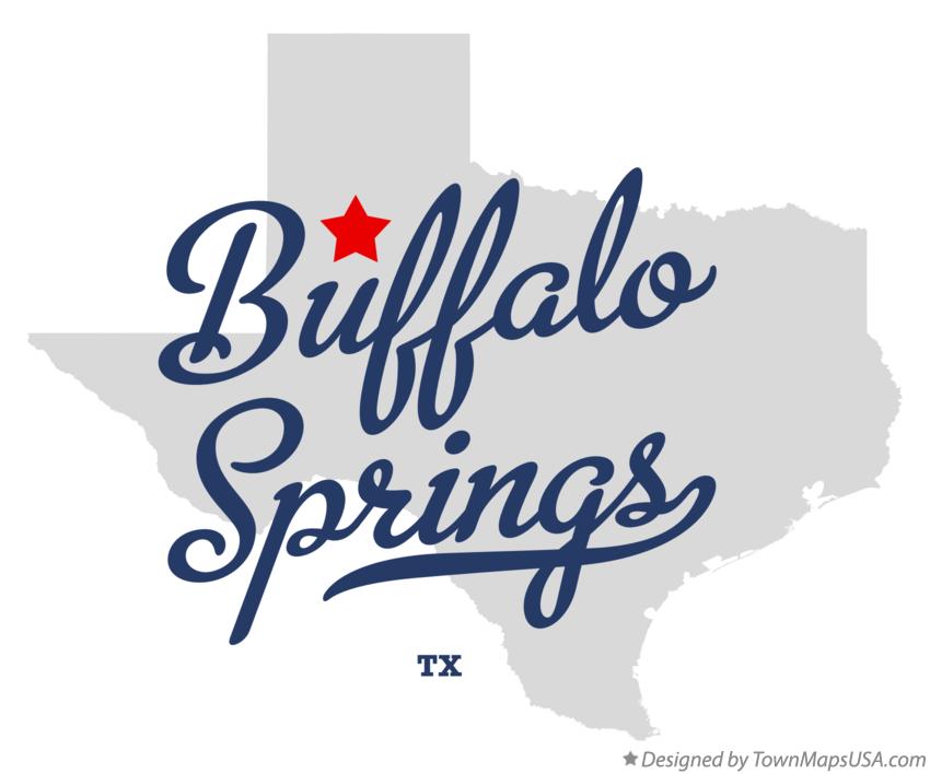 Map of Buffalo Springs Texas TX