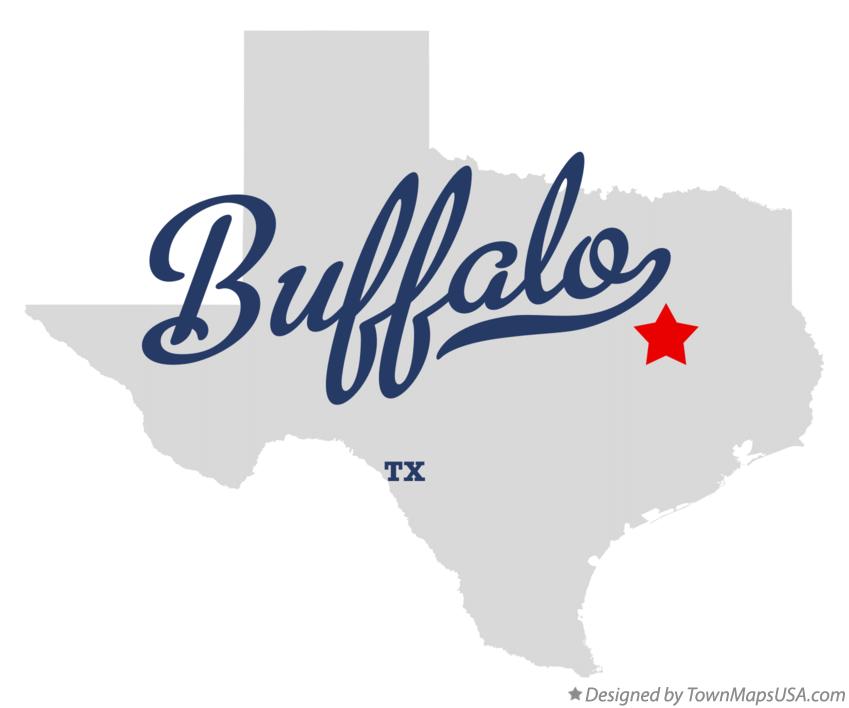 Map of Buffalo Texas TX