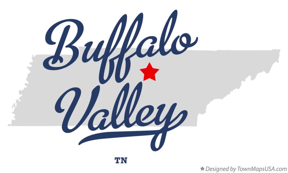 Map of Buffalo Valley Tennessee TN
