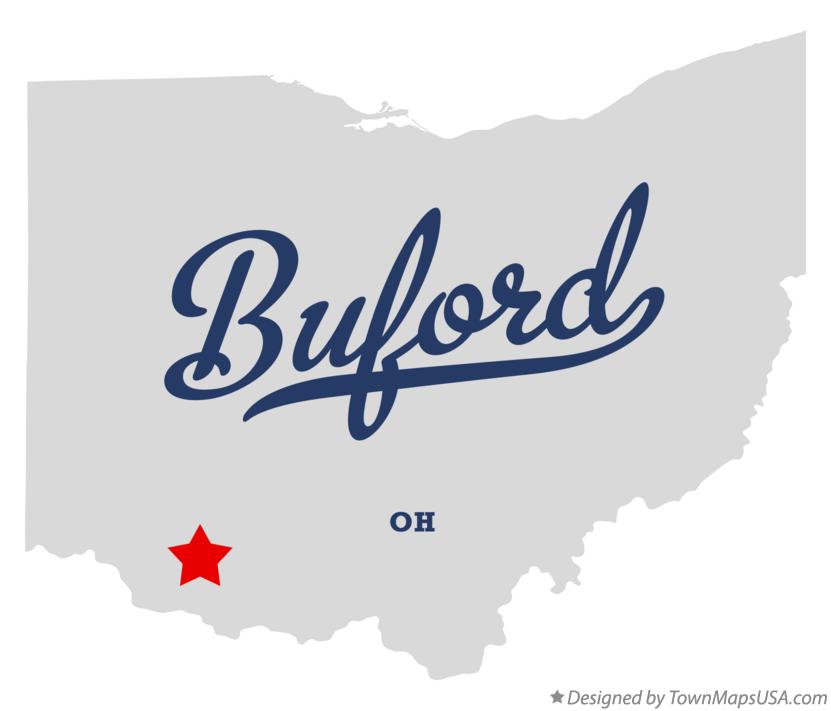 Map of Buford Ohio OH
