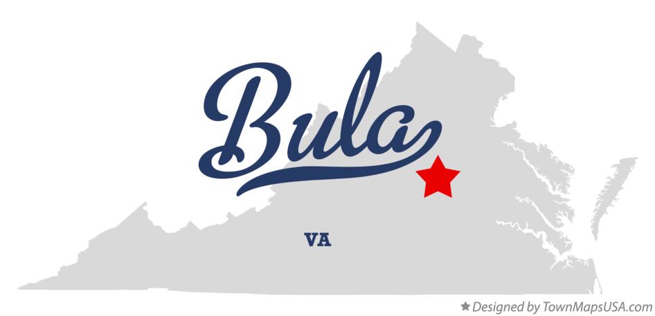 Map of Bula Virginia VA