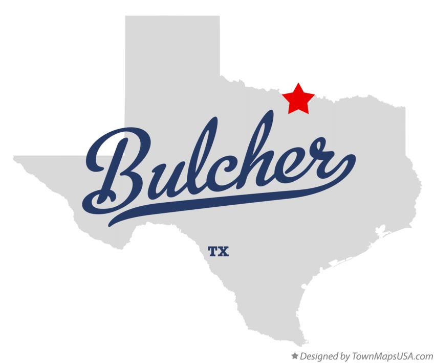 Map of Bulcher Texas TX