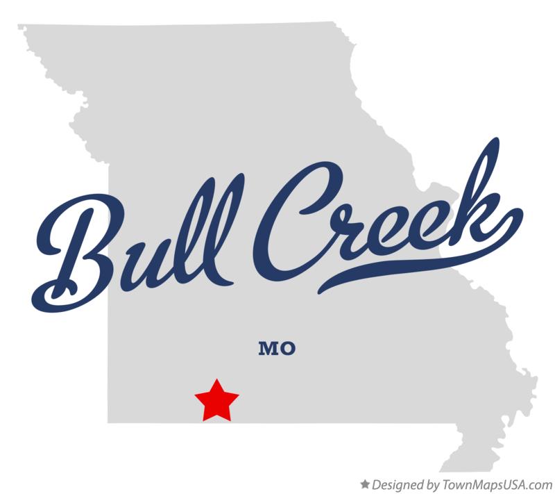 Map of Bull Creek Missouri MO