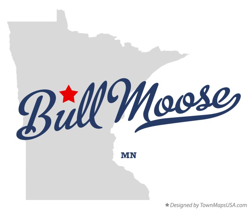 Map of Bull Moose Minnesota MN