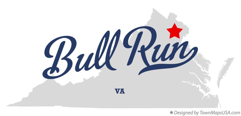 Map of Bull Run Virginia VA
