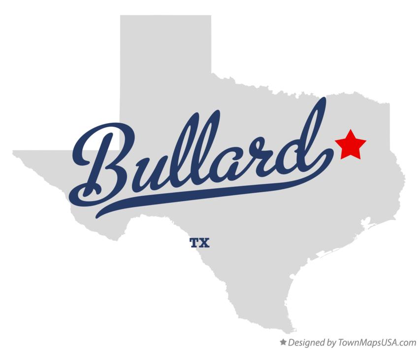 Map of Bullard Texas TX