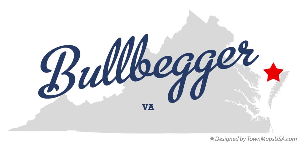 Map of Bullbegger Virginia VA