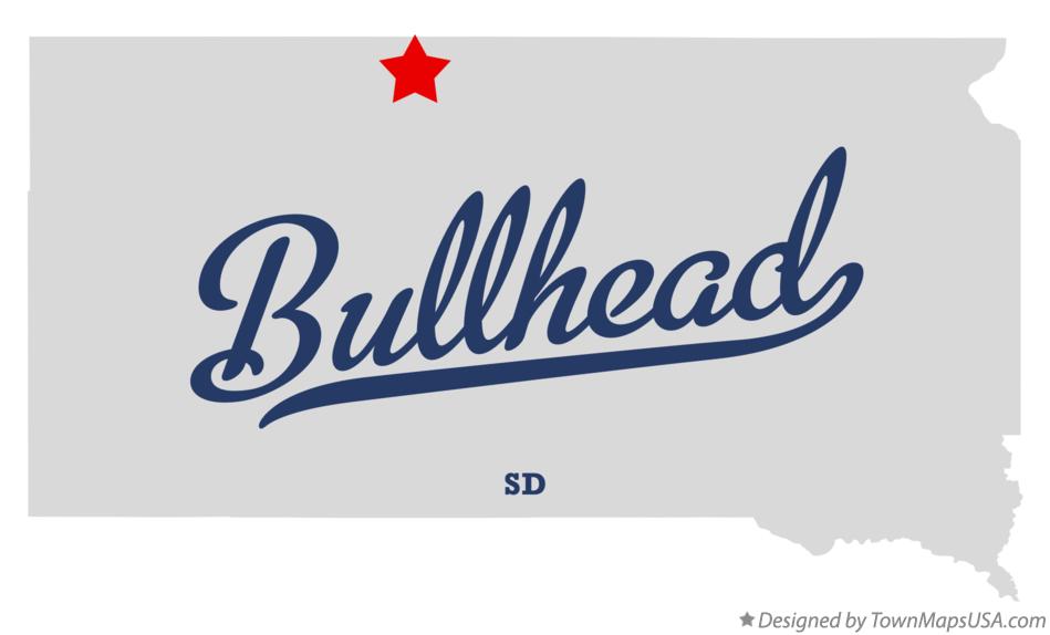 Map of Bullhead South Dakota SD