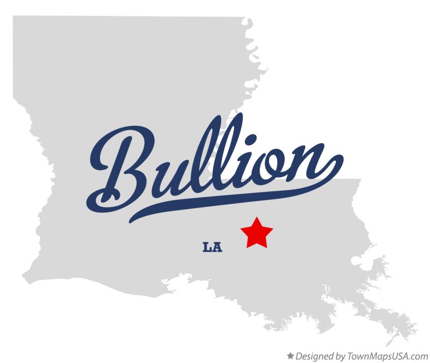 Map of Bullion Louisiana LA