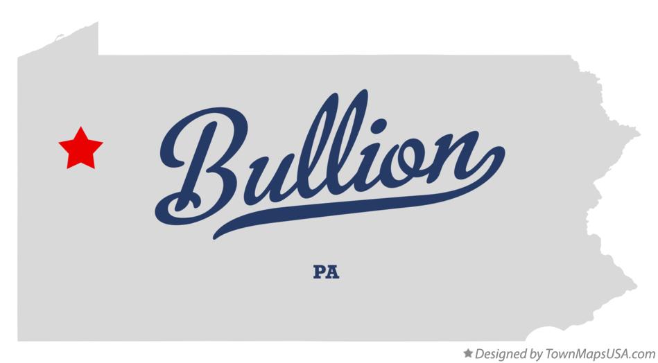Map of Bullion Pennsylvania PA