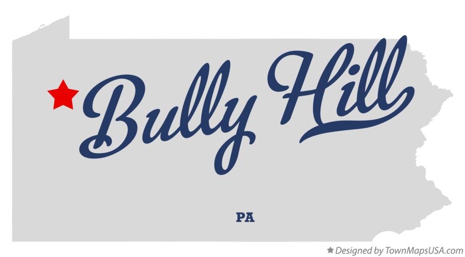 Map of Bully Hill Pennsylvania PA
