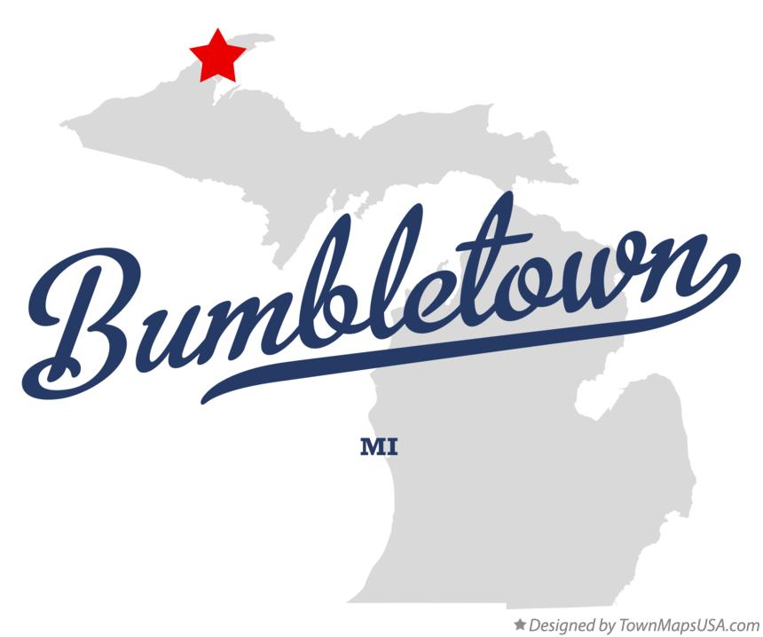 Map of Bumbletown Michigan MI