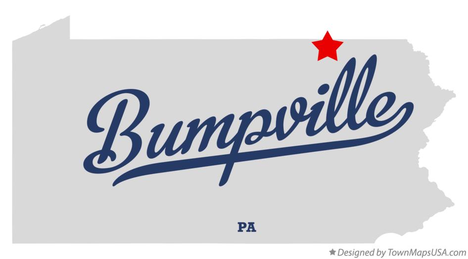 Map of Bumpville Pennsylvania PA
