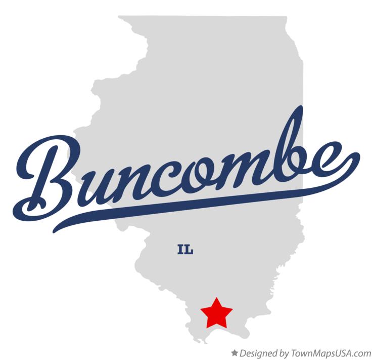 Map of Buncombe Illinois IL