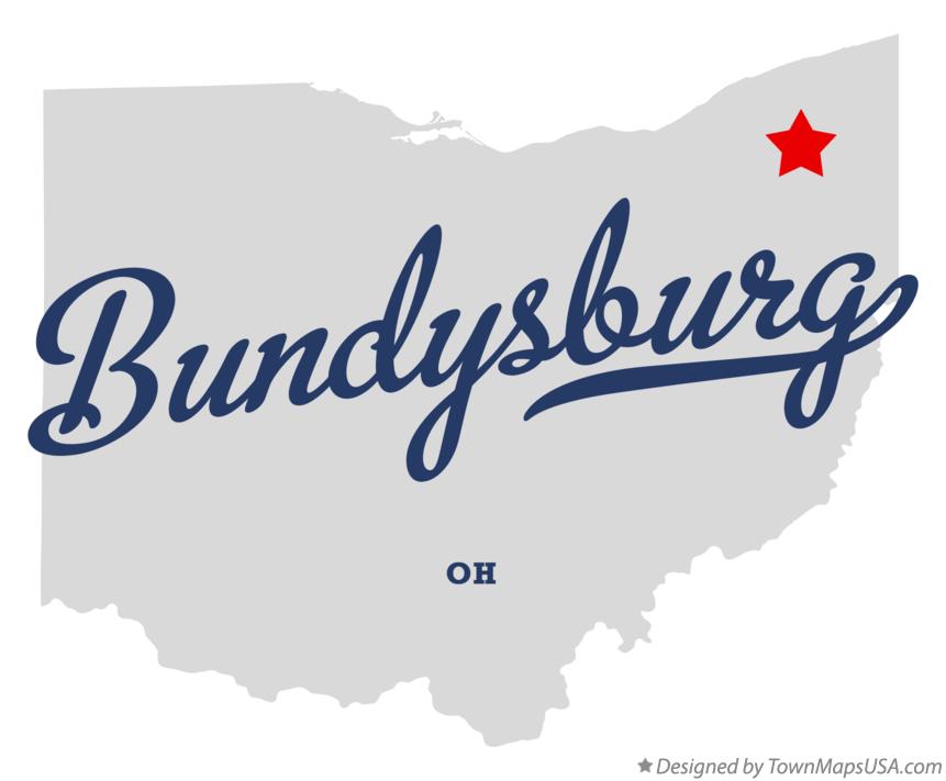 Map of Bundysburg Ohio OH