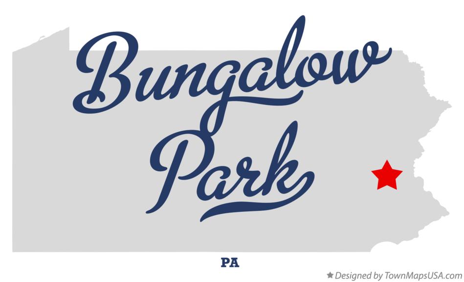 Map of Bungalow Park Pennsylvania PA