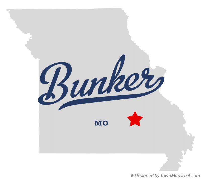 Map of Bunker Missouri MO