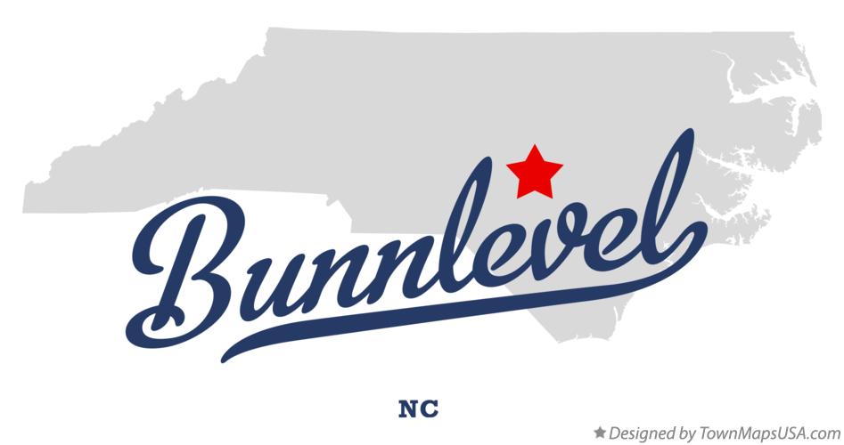 Map of Bunnlevel North Carolina NC