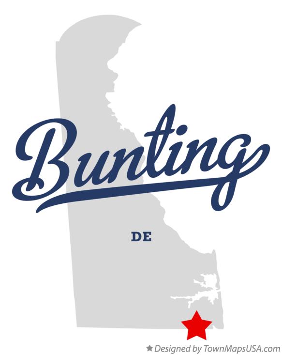 Map of Bunting Delaware DE