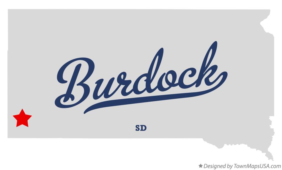 Map of Burdock South Dakota SD