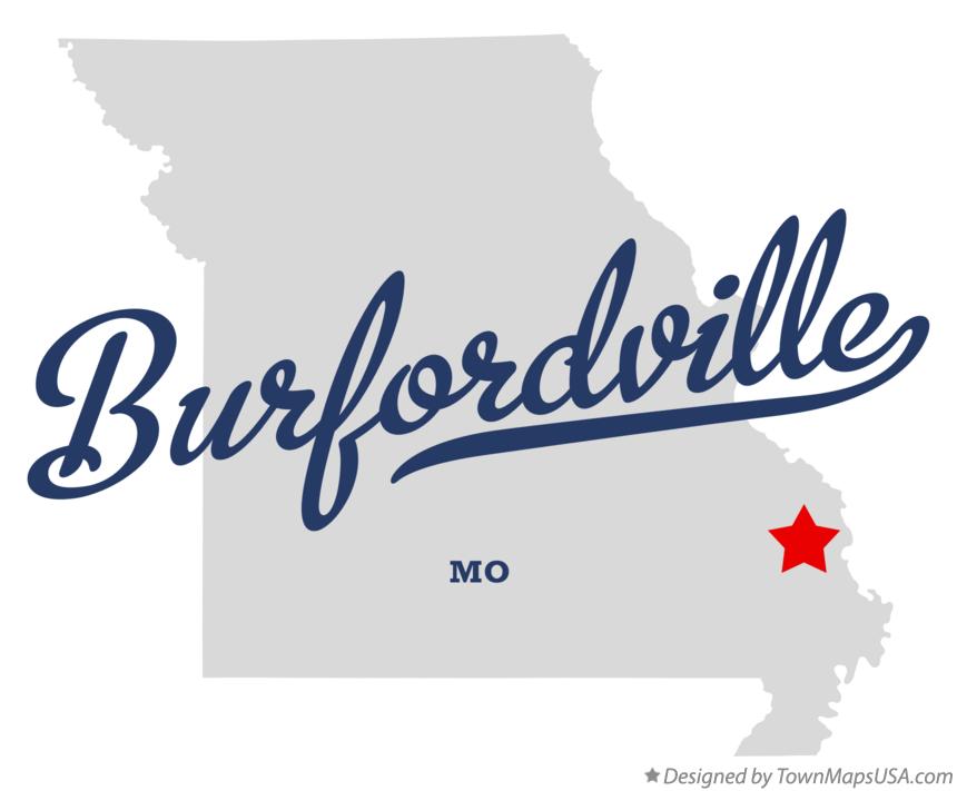 Map of Burfordville Missouri MO