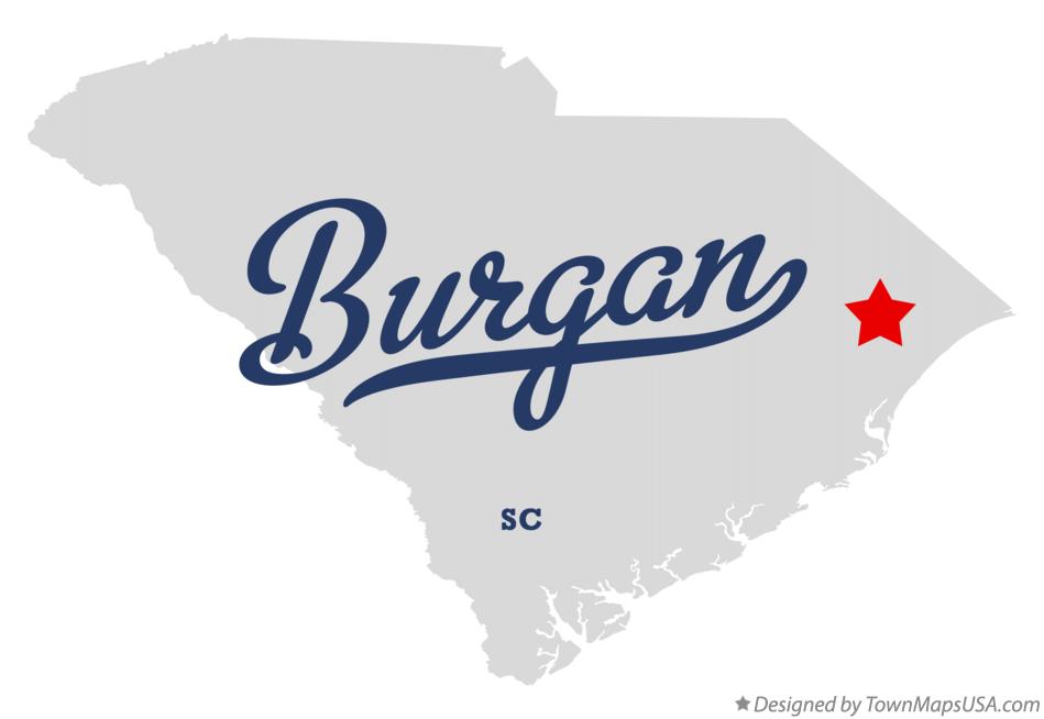 Map of Burgan South Carolina SC