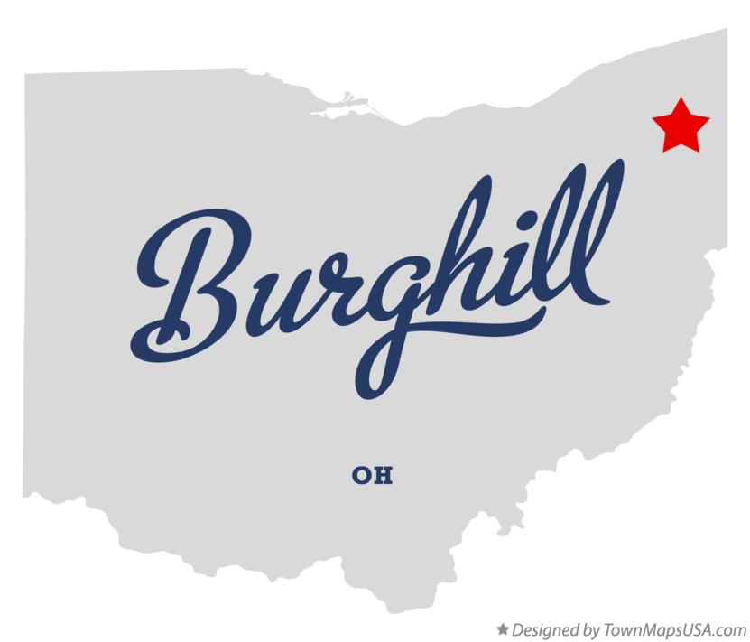 Map of Burghill Ohio OH