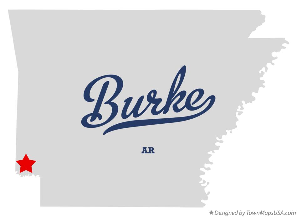 Map of Burke Arkansas AR