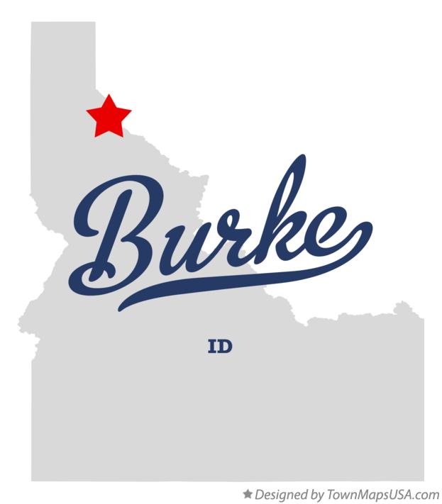 Map of Burke Idaho ID